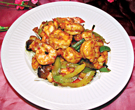 Shrimp with Garlic Sauce 